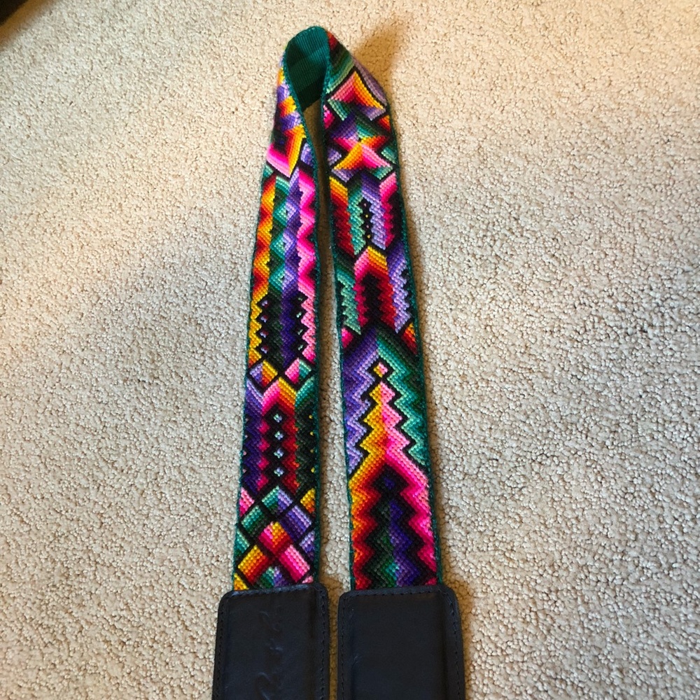 Nena artisan strap - black leather